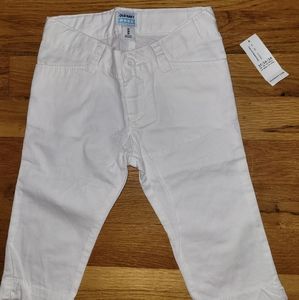 Girls white crop pants